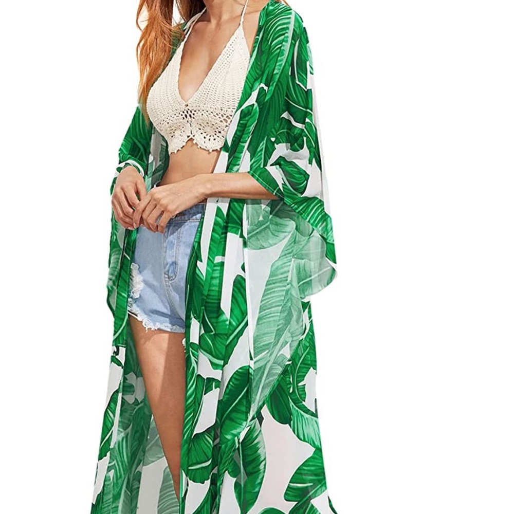 Flowey banana leaf kimono!